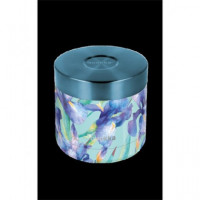 QUOKKA Termo Para Comida 600Ml Whim Blue Irises 6h Caliente/8h Frio