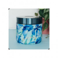 QUOKKA Termo Para Comida 600Ml Whim Blue Irises 6h Caliente/8h Frio