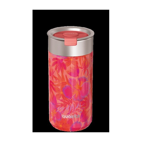QUOKKA Termo Boost Con Infusionador 400Ml Coral Garden 4h Caliente/10h Frio/24h Hielo