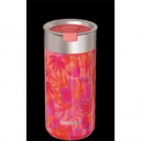 QUOKKA Termo Boost Con Infusionador 400Ml Coral Garden 4h Caliente/10h Frio/24h Hielo