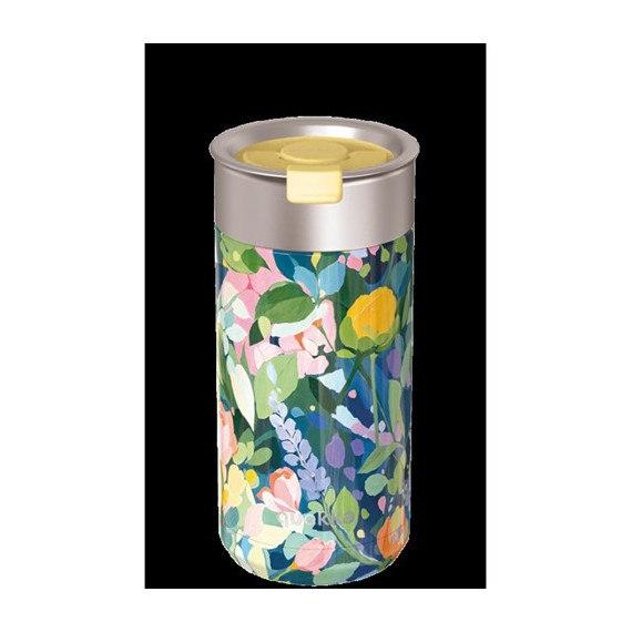 QUOKKA Termo Boost Con Infusionador 400Ml Floral Party 4h Caliente/10h Frio/24h Hielo