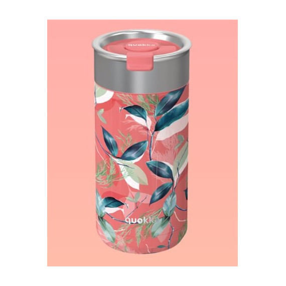 QUOKKA Termo Boost Con Infusionador 400Ml Exotic Rosa 4h Caliente/10h Frio/24h Hielo
