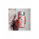 QUOKKA Termo Boost Con Infusionador 400Ml Exotic Rosa 4h Caliente/10h Frio/24h Hielo