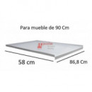 Chapa Fregadero Pvc Gris 90 Cm