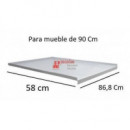 Chapa Fregadero Pvc Gris 90 Cm