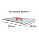 Chapa Fregadero Pvc Gris 90 Cm