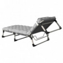 Hamaca Plegable Gris con Cojin DONNA GARDEN 190X73.5X30CM