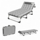 Hamaca Plegable Gris con Cojin DONNA GARDEN 190X73.5X30CM