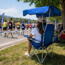 Silla de Camping Plegable con Techo DONNA GARDEN Azul