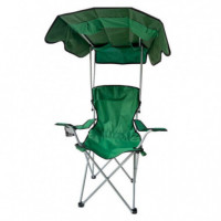 Silla de Camping Plegable con Techo DONNA GARDEN Verde