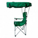 Silla de Camping Plegable con Techo DONNA GARDEN Verde