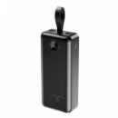 Powerbank 30000MAH Carga Rápida con Luz Led PR240 Negra XO