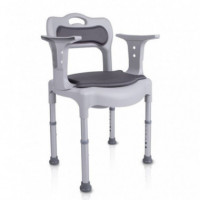 Silla de Ducha con Inodoro H027B  SUNALE