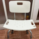 Silla de Ducha Oval con Respaldo  SUNALE