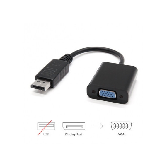 Adaptador Cable EWENT Displayport Macho a VGA Hembra