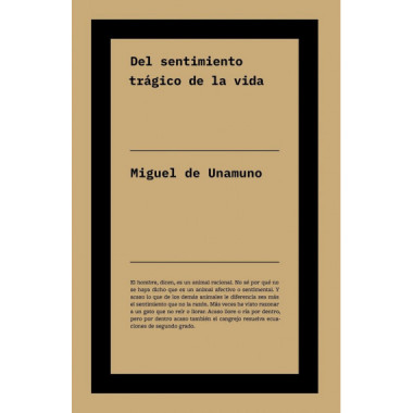 DEL SENTIMIENTO TRAGICO DE LA VIDA