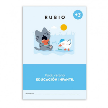 PACK VERANO RUBIO EDUCACION INFANTIL (+ 3 A�OS)