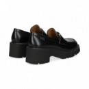 MOCASIN PLATAFORMA+ANTIFAZ PIEL NEGRO