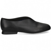 Bailarina Onda Piel Negro  CAMPER