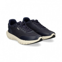 Deportivo Tira Talon Piel+nylon Azul  HUGO BOSS - Guanxe Atlantic Marketplace