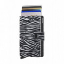 MINIWALLET ZEBRA LIGHT GREY