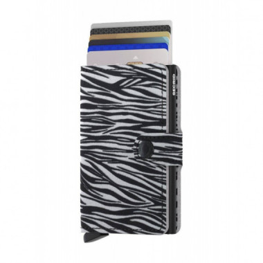 MINIWALLET ZEBRA LIGHT GREY