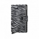 MINIWALLET ZEBRA LIGHT GREY