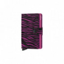 MINIWALLET ZEBRA FUSCHIA