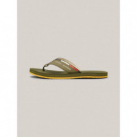 Comfort Hilfiger Beach Sandal Utility Ol  TOMMY HILFIGER