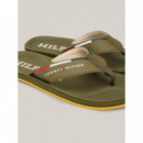 Comfort Hilfiger Beach Sandal Utility Ol  TOMMY HILFIGER