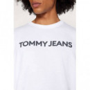 Tjm Reg Gd New Classic L Tee White  TOMMY JEANS