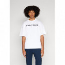 Tjm Reg Gd New Classic L Tee White  TOMMY JEANS