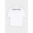 Tjm Reg Gd New Classic L Tee White  TOMMY JEANS