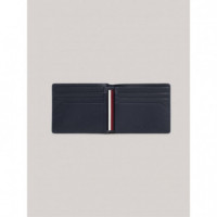 Th Casual Mini Cc Wallet Space Blue  TOMMY HILFIGER