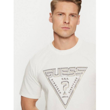 Westly Cn T-shirt Salt White  GUESS