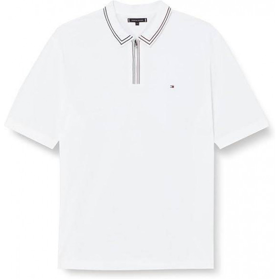 Bt-rwb Zip Plackt Tipng R Polo-b White  TOMMY HILFIGER