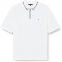 Bt-rwb Zip Plackt Tipng R Polo-b White  TOMMY HILFIGER