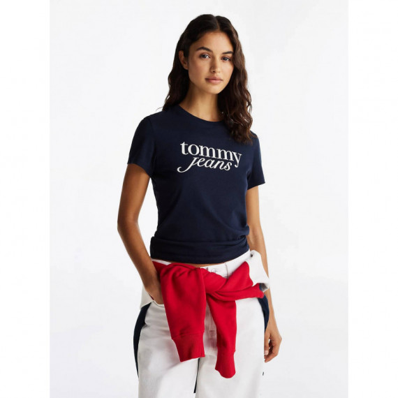 Tjw Slim Essential Logo Tee Ext Dark Nig  TOMMY JEANS