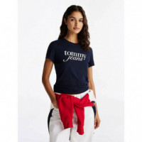 Tjw Slim Essential Logo Tee Ext Dark Nig  TOMMY JEANS