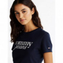 Tjw Slim Essential Logo Tee Ext Dark Nig  TOMMY JEANS