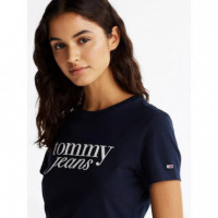 Tjw Slim Essential Logo Tee Ext Dark Nig  TOMMY JEANS
