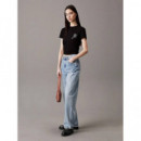Script Institutional Baby Tee Ck Black  CALVIN KLEIN