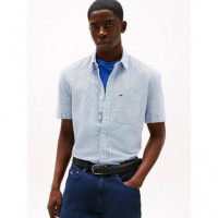Tjm Reg Seersucker Stp Ss Shirt Colorado  TOMMY JEANS