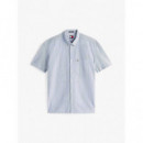 Tjm Reg Seersucker Stp Ss Shirt Colorado  TOMMY JEANS