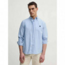 Heritage Oxford Imd Rf Shirt Shirt Blue  TOMMY HILFIGER