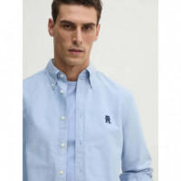 Heritage Oxford Imd Rf Shirt Shirt Blue  TOMMY HILFIGER