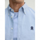 Heritage Oxford Imd Rf Shirt Shirt Blue  TOMMY HILFIGER