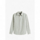 Flannel Stripe Rf Shirt Ornamental Green  TOMMY HILFIGER