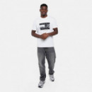 Tjm Reg Photo Flag Ss Tee Ecru  TOMMY JEANS