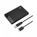 EWENT Caja Carcasa Protectora para Disco Duro 2.5" Sata USB 3.2 GEN1 EW7049 sin Tornillo
